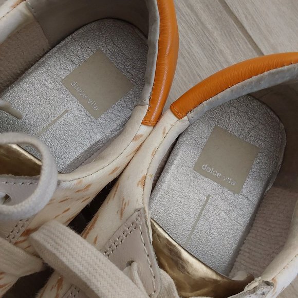 Dolce Vita Multi-color Hair on Hide Sneakers. Size 9.5 - Picture 3 of 6